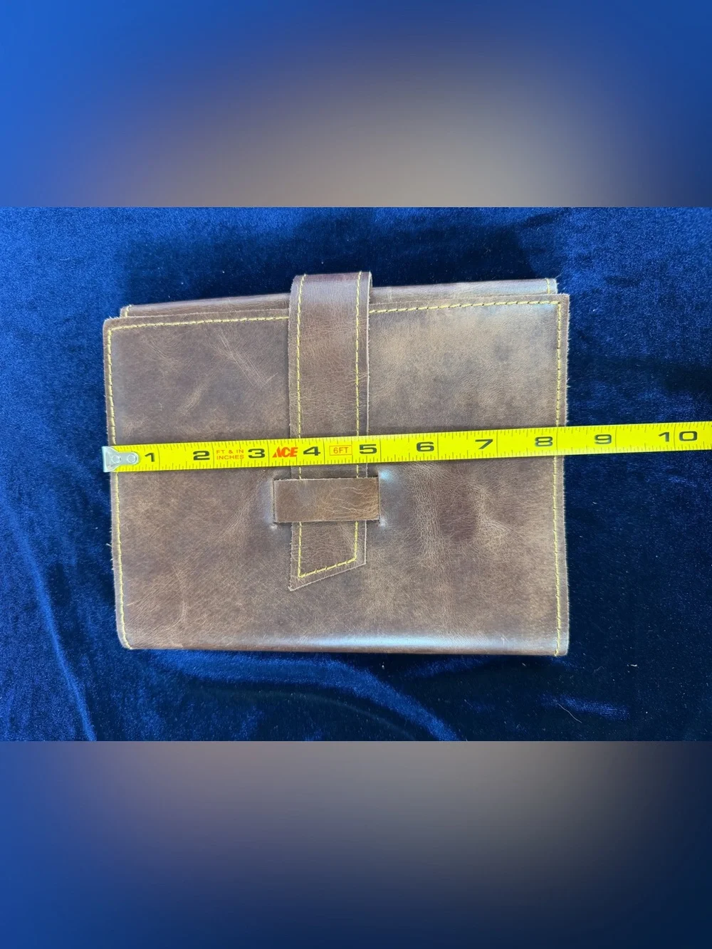 RUSTIC TOWN Brown Leather Diary/Journal w/Leather Tie Wrap Refillable UNUSED